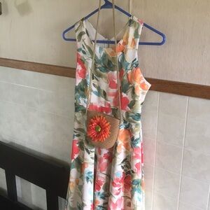 Girls fancy dress with match purse